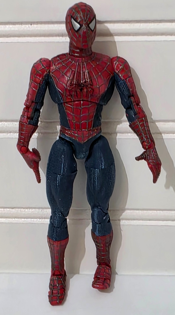 2002 Spider-Man The Movie Super Poseable 6" Tobey Maguire Marvel Toybiz